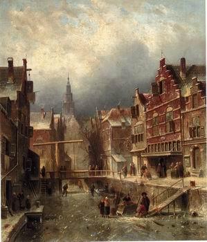 unknow artist European city landscape, street landsacpe, construction, frontstore, building and architecture.018 oil painting picture